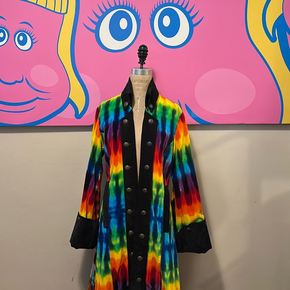 Samiah velvet psychodic coat